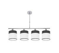 Levitantes Lámpara de mesa 4xE14, cromo y blanco-madera, dimensiones 75x14 cm, ideal para iluminación decorativa y funcional en hogares y oficinas.