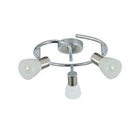 Levitantes Plafón 3xE14 en cromo/níquel, dimensiones 16x34x34 cm, ideal para iluminación ambiental y decorativa en hogares y oficinas.