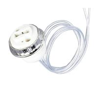 levitantes Portalámparas G9 estrecho con arandela y cable, ideal para LED y halógeno, perfecto para iluminación decorativa y funcional.
