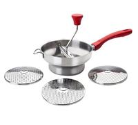 levitantes Prensa Pures con 3 Discos de 20 cm, Ideal para triturar y escurrir Frutas y Verduras en Cocina.