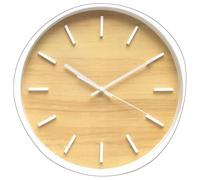Levitantes Reloj de Pared Blanco-Haya 35 cm, Movimiento Continuo, Ideal para decoración y Mantener el Tiempo preciso en Cualquier Ambiente.