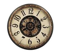 levitantes Reloj de Pared con Engranajes en Color Oro y Negro, Dimensiones 83x83x10cm, Ideal para decoración y organización del Tiempo.