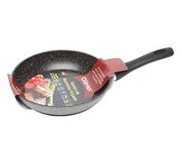 Levitantes Sartén de aluminio forjado 22 cm, efecto piedra, antiadherente, ideal para cocinar sin que se pegue, perfecta para saltear y freír.