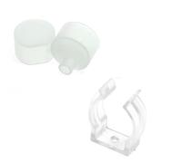 levitantes Tapones y grapas - pack de accesorios para tira de neón, material opal, ideal para fijación y montaje, compatible con perfiles estándar.*