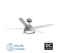 Levitantes Ventilador DC 25W con 5 aspas, 6 velocidades, luz 3000-4000-6000K, control remoto, memoria y temporizador, ideal para clima y confort.