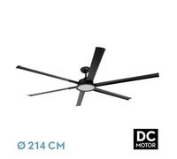 Levitantes Ventilador DC regulable 24W, 2950lm, 3000K/4000K/6000K, control remoto, temporizador y memoria. Ideal para climatizar y decorar espacios.