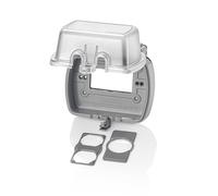 Leviton 5981-UCL - Cubierta para GFCI/Decora Duplex y Single Outlet, Horizontal, Transparente