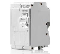 Leviton LB235-T 35A Interruptor de circuito de bifurcación estándar enchufable de 2 polos, magnético térmico, 120/240 VCA, blanco