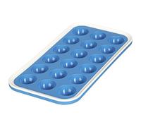 Levivo Molde de Silicona para 18 Cubitos de Hielo semicirculares, Azul, 15 cm