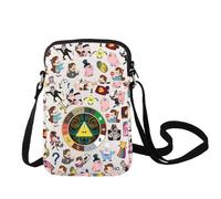 LEVLO Bill Cipher - Bolsa cruzada para fanáticos de Mabel & Dipper, bolsa de hombro con diseño de cerdo, Waddles Pig Bolsa C, Small to Medium