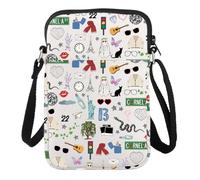 LEVLO Bolsa cruzada de álbum de cantante, para fanáticos de la gira de cantantes, regalo, canciones, conciertos, bolsa de hombro, mercancía para amantes de la música, Bolsa de 13 a 22 C, Medium