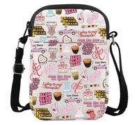 LEVLO Bolsa cruzada para cantante, álbum de música, regalo para amantes de la música, concierto, bolsa de hombro para amantes de la música, Bleh C Bag, Small