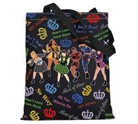 LEVLO Bolsa de cosméticos, Peace Love Sell, Six Queen F BT, Bolsa de cosméticos