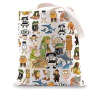 LEVLO Bolsa de lona italiana Brainrot con diseño de bailarina, capuchina, regalo para fanáticos de la IA, con animales generados por IA, cappuccino AI Merch, Bolsa Ai Animals, Medium