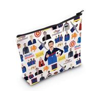 LEVLO Bolsa de maquillaje con cremallera para entrenador de fútbol, programa de televisión, regalo con texto en inglés "You Are Braver Stronger Smarter Than You Think Believe", Believe Full