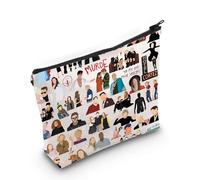 LEVLO Bolsa de maquillaje de terror para fanáticos de la serie Horror Story, Bolsa Murde, Bolsa de maquillaje