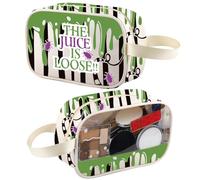 LEVLO - Bolsa de maquillaje inspirada en teatro musical, para fanáticos del terror, neceser de viaje, organizador de cosméticos, Tm2 - Neceser suelto, moda