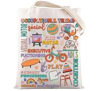 LEVLO Bolsa de terapia ocupacional, regalo de agradecimiento para terapia ocupacional, bolsa de hombro para terapia ocupacional, Bolsa Ot, M, Bolso tote