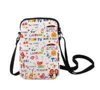 LEVLO Bolso cruzado de cantante latino, bolsa de hombro reutilizable para regalo de fanáticos de la música, mercancía de Bichotas, Bolsa Latin Singer C