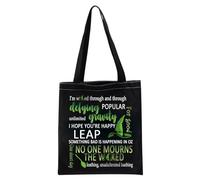 LEVLO Broadway - Bolsa de lona para regalo musical de Elphaba y Fiyero, bolsa de regalo para fanáticos del teatro musical, No One Mourns the Tote Ku, large