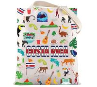 LEVLO Costa Rica Bolsa de viaje Costa Rica Regalo de viaje La República de Costa Rica Bolsa de hombro de viaje América del Norte Mercancía, Costa Rica Tote, Medium