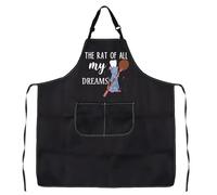LEVLO Delantal de cocina Remy Rat Touille, impermeable, ajustable, La rata de todos mis sueños delantal Reino Unido, MLXL