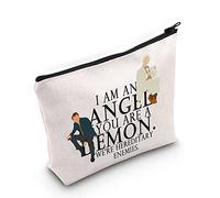 LEVLO Demonen and Angel Fans Neceser Demonen and Angels TV Show Geschenk I am an Angel You Are A Emon We're Hereditary Enemies Make-up Reißverschluss Tasche Angel Merchandise, I Am An Angel, Bolsa de