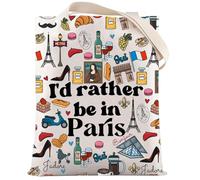 LEVLO Divertida bolsa de maquillaje de la Torre Eiffel con cremallera para mujer, Bolso In Paris F, Bolsa de maquillaje