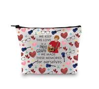 LEVLO ES - Bolsa de maquillaje inspirada en cantantes, regalo para amantes de la música pop, bolsa con cremallera, Mantenemos este amor Ku, moda