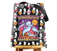 LEVLO Friendly Ghost - Bolsa de mano con diseño de fantasmas, regalo para fanáticos de la película de 1995 (Seen A Ghost Tote)