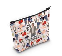 LEVLO Funny Madison - Bolsa de maquillaje con texto en inglés "You Ain't Cool Unless You Pee Your Pants - Bolsa de maquillaje con cremallera para mujeres y niñas, You Ain't Cool Full, Bolsa de