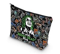 LEVLO Ghost & Lydia Deetz - Bolsa de cosméticos para fanáticos de Adam y Barbara, regalo de The Whole Being Dead Thing Juice Lydia, bolsa con cremallera para fans de Charles & Delia, Being Dead B Bag,