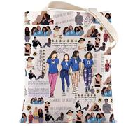 LEVLO Ginny - Neceser de maquillaje para fanáticos de Georgia, regalo para hermanas de Georgia, bolsa con cremallera, bolsa para productos de programas de televisión de Ginny Miller, bolsa de mano