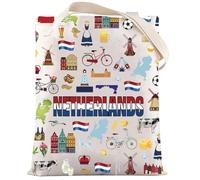 LEVLO Holanda Bolsa de mano Holanda Holandesa Regalo República de Países Bajos Bolsa de hombro Amsterdam Merch, Bolso Hungría, Medium