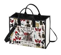 LEVLO Jack Sparrow - Neceser de maquillaje para amantes de los piratas, regalo para fanáticos de Angelica & Jack, Dead Men LT, Bolsa de mano