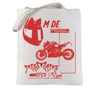 LEVLO Singer Moto - Bolsa de lona inspirada en la canción de cantante, bolsa de hombro para álbum de música latina, Bolsa Motomami, Large, Bolso tote