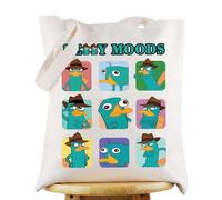 LEVLO The Platypus OWCA P Fans Gift Platypus Moods Bolsa de hombro de dibujos animados Ornitorrinco Mercancía, Perry Moods T, Medium