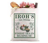 LEVLO Uncle Iroh - Bolsa de té con diseño de dragón jazmín Atla de dibujos animados para fanáticos de la película Air Bender, Iroh's Tea House 3t, large