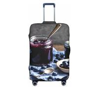 LEVNDIEJ Blueberry Jam 04 - Fundas elásticas para maleta, perfectas para viajes de negocios, Blanco, S