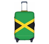 LEVNDIEJ Fundas elásticas para maleta, diseño de bandera de Jamaica, perfectas para viajes de negocios, Blanco, XL