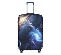 LEVNDIEJ Fundas elásticas para maletas con estampado de sistema solar, perfectas para viajes de negocios, Blanco, XL