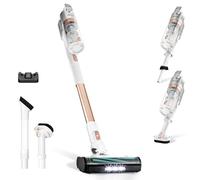 Levoit Aspiradora sin Cable LVAC200, Anti-Enredos, 4 en 1, Ligero, Golden | Antienredos, 3 Modos y hasta 50Min, 99,9% de Filtración, Luz LED, Potente para Pelo de Mascotas, Polvo, Suelos Duros