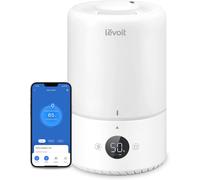 LEVOIT Humidificador de Llenado Superior 3L, Humidificador de Niebla Fría con Boquilla Giratoria de 360°, Volumen de Niebla de 300ml/H, Silencioso 28 dB, Humidificador de Ambiente 25H y Difusor de Aro