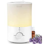LEVOIT Top-Fill Humidificador Ultrasónico 3L de Aromas, Silencioso 28dB, Apto para Lavavajillas, Sueño con la Luz Nocturna, Apagado Automático, BPA FREE para Bebés y Plantas, Hogar, Color Blanco