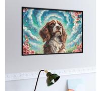 Lévrier Afghan Mignon Puzzle 500 Piezas Obra De Arte Familiar Coleccionable Faune paysagère rêveuse Rompecabezas 3D para Hombres Y Mujeres Juguete Educativo Desafío Intelectual 500 PCS