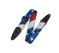 Levy 's Leathers 5,1 cm Poliéster correa para guitarra con impresión por sublimación, Distressed Bandera Diseño
