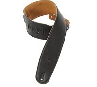 LEVY'S - M4GF-BLK - Padded leather guitar and bass strap