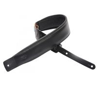 "Levys Padded Leather Strap 3"" BK"