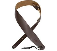 Levy's Leathers - Correa de cuero para guitarra de 2 1/2 pulgadas, ajustable de 38 a 51 pulgadas; marrón oscuro (M26-DBR)