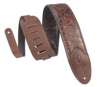 Levy's Leathers - Correa de cuero para guitarra de 7,6 cm de ancho, con acolchado de espuma y respaldo de cuero para prendas de vestir